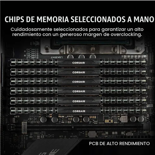 Vista 3 de Corsair Vengeance LPX 16GB (2x8GB) DDR4 3600 (PC4-28800) C16 1.35V AMD e Intel memoria de escritorio optimizada - Negro