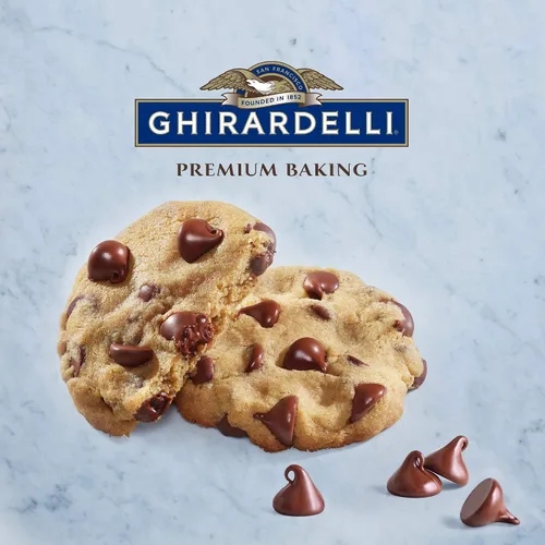 Vista 4 de Ghirardelli Chips de chocolate para hornear, chocolate con leche, 11 onzas (paquete de 12)