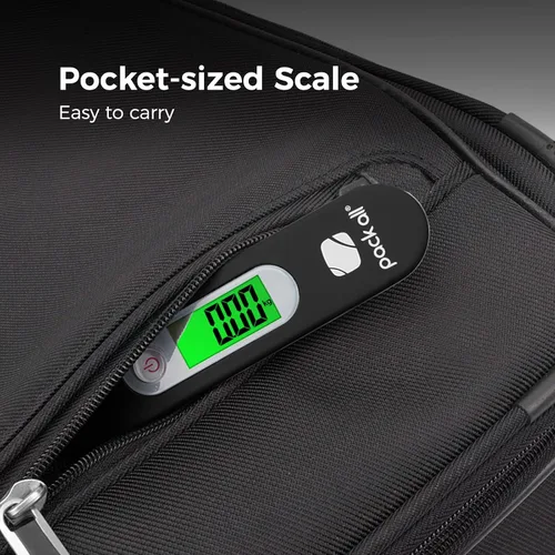Vista 6 de pack all Báscula de equipaje báscula digital de mano para equipaje báscula de equipaje de viaje para equipaje con pantalla LCD retroiluminada 88