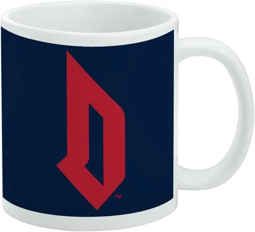 Vista 230 de Taza de cerámica con el logotipo principal de la Universidad Rider, taza de regalo novedosa para café, té y bebidas calientes, 11oz, blanca
