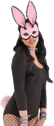 Vista 3 de amscan Kit de conejo rosa sexy para adultos