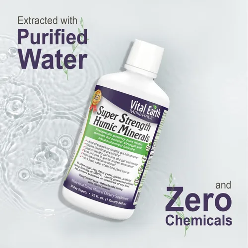 Vista 7 de Vital Earth Minerals Minerales húmicos súper fuertes: suplemento de ácido fúlvico con más de 70 oligominerales, electrolitos para desintoxicación