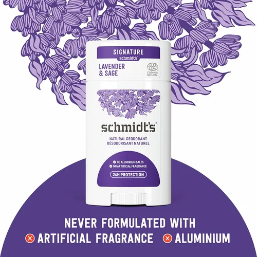 Vista 4 de Schmidt's Desodorante natural sin aluminio para mujeres y hombres y desodorante natural sin aluminio para mujeres y hombres
