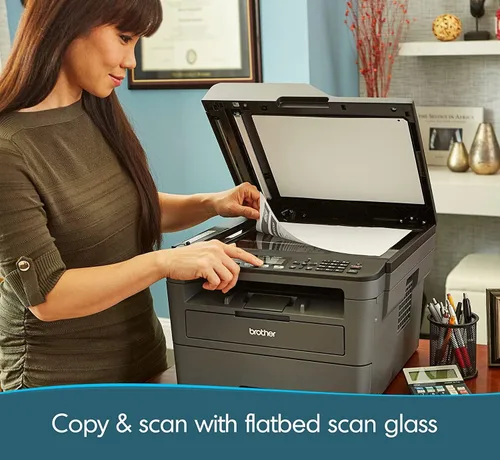 Vista 6 de Brother MFC-L2717DW Impresora multifunción láser todo en uno, monocromática compacta, fax de escaneo de copias de impresión, impresión dúplex