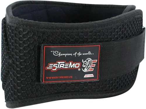 Vista 2 de ESTREMO Cinturón de gimnasio de neopreno para levantamiento de pesas, 6 pulgadas, para ejercicios de entrenamiento, sentadillas, lumbar