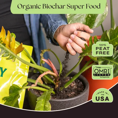 Vista 2 de Rosy Soil Plant Food, fertilizante orgánico para plantas de interior, 4 cuartos de galón Microbially Active Organic Indoor Plant Food, with