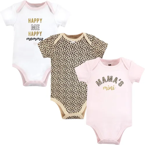 Vista 374 de Hudson Baby baby-girls Cotton Bodysuits 3-pack