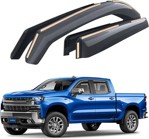 Vista 9 de Goodyear - Deflectores de ventana de canal inastillables para Toyota Camry 2025-2026 Sedan, protectores para la lluvia, viseras para la ventana
