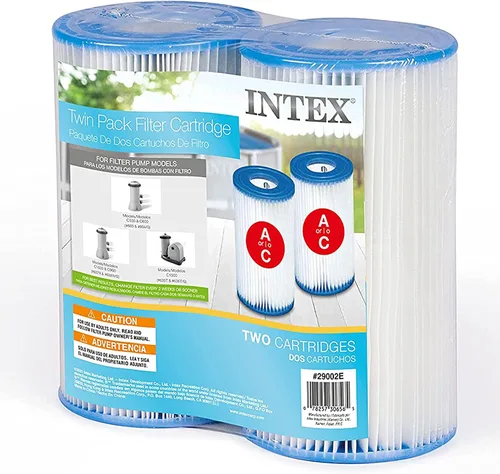 Vista 8 de INTEX 29002E - Cartucho de filtro de piscina tipo A: para bombas de filtro INTEX, fácil de limpiar, papel Dacron, filtración eficiente, paquete