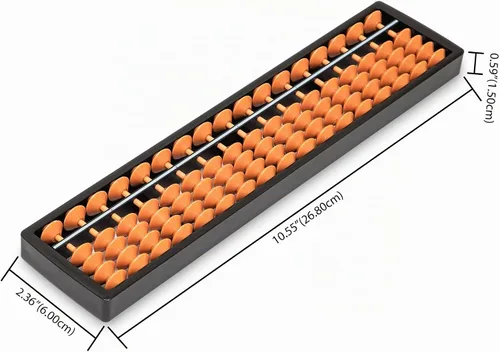 Vista 3 de Digital Standard Abacus-10.0 in-Calculadora profesional de soroban de 17 columnas (herramienta funcional y educativa)