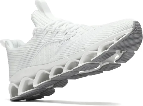 Vista 6 de Zapatos deportivos para hombre sin cordones para caminar y correr, tenis con diseño de hoja, informales, cómodos, antideslizantes, para el trabajo