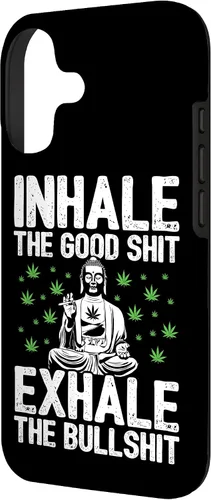Vista 2 de Inhale Good Shit Exhale Bullshit - Weed Cannabis - 420 Case for iPhone 17