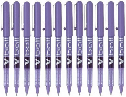 Vista 2 de Pilot Vball 5 - Bolígrafo de tinta líquida (0.020 in, 12 unidades), color azul claro