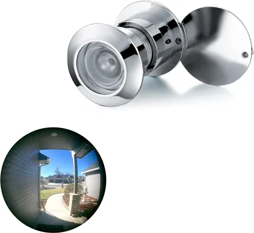 Vista 11 de TOGU TG3828YG-AC - Visor de puerta de latón macizo de 220 grados con cubierta de privacidad resistente para puertas de 1-3/5 a 2-1/6 pulgadas Cobre