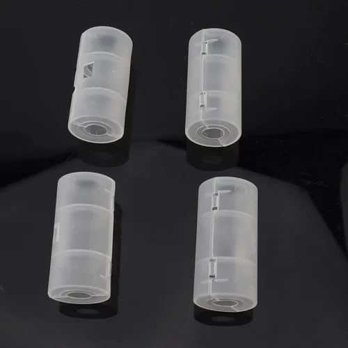 Vista 7 de Convertidor de batería de tamaño AA a C, cajas de batería de la caja del soporte del adaptador de batería de 4pcs