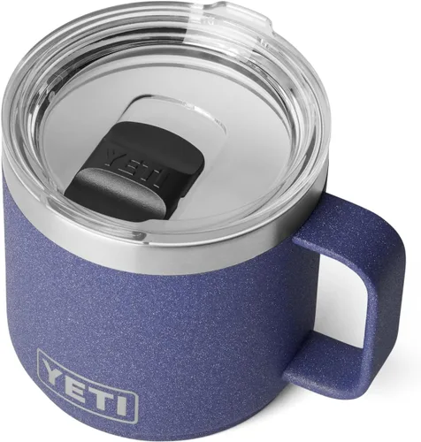 Vista 17 de YETI Rambler - Taza apilable con forro de cerámica, de 14 onzas, aislada al vacío, de acero inoxidable con tapa MagSlider, color negro