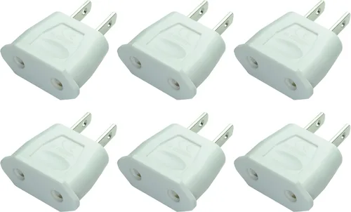 Vista 8 de EU Euro Europa a EE.UU. EE.UU. Enchufe de pared Convertidor Adaptador de viaje Adaptador (10 PCS)