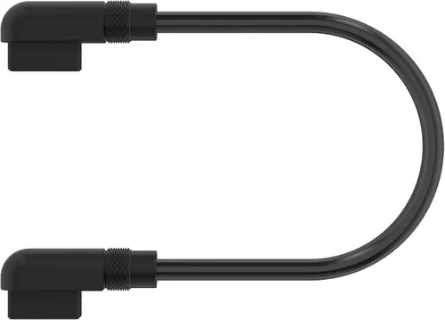 Vista 3 de Corsair iCUE - Cables de enlace - 0.079 x 5.315 in Slim 90° - Negro