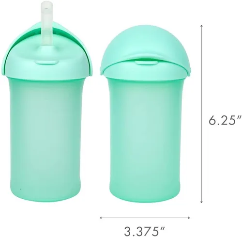 Vista 5 de Boon Swig - Taza de silicona para niños pequeños, 9 onzas.