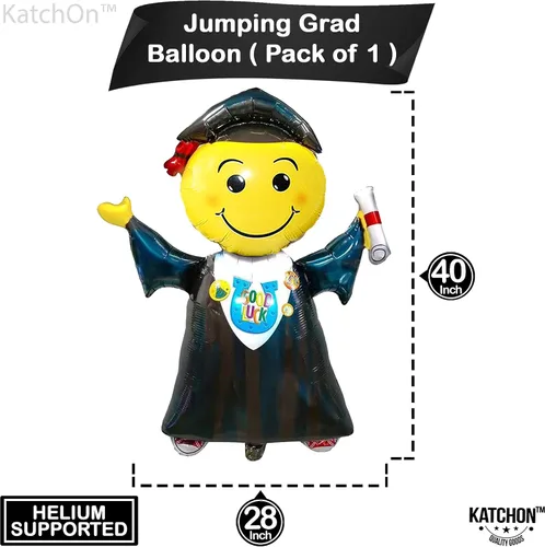 Vista 2 de KatchOn, Globos de graduación de salto 2026 – Grandes, 40 pulgadas Globo de graduación de felicitaciones Decoraciones de graduación de jardín