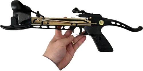 Vista 3 de ManKung - Ballesta de pistola autoarmante estilo cobra de 80 libras con 3 pernos - Estilo múltiple - Arco compuesto - Hecho en Taiwán