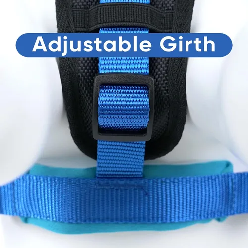 Vista 5 de Arnés para perro Pawtitas para entrenamiento de suave, ajustable, reflectante, acolchado para cachorros, Azul
