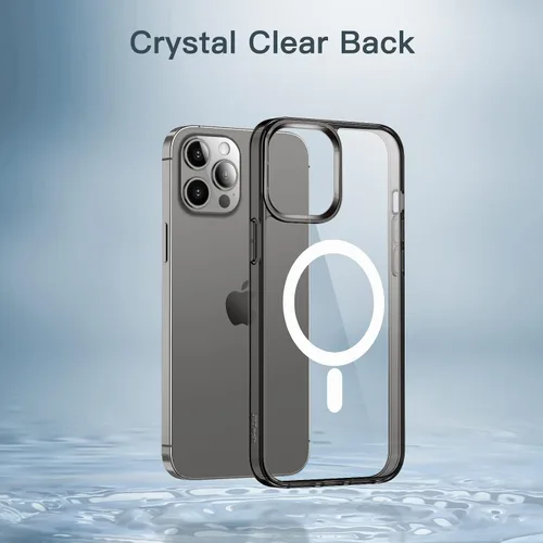 Vista 5 de JETech Funda magnética para iPhone 12 Pro Max de 6.7 pulgadas, compatible con carga inalámbrica MagSafe, a prueba de golpes, parte trasera
