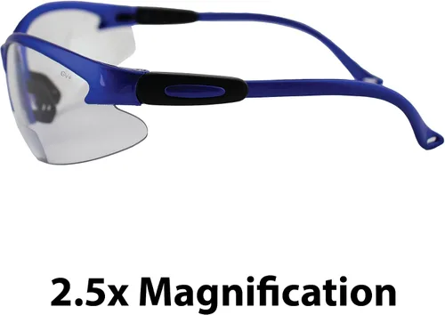 Vista 3 de Birdz Gafas de seguridad Flamingo para enfermeras, asistente dental, gafas de sol de disparo para mujeres, mujeres y hombres, marco azul con lente