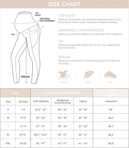 Vista 7 de Heathyoga Leggings de maternidad con bolsillos, leggings de embarazo para mujer, leggings de entrenamiento de maternidad, pantalones de yoga