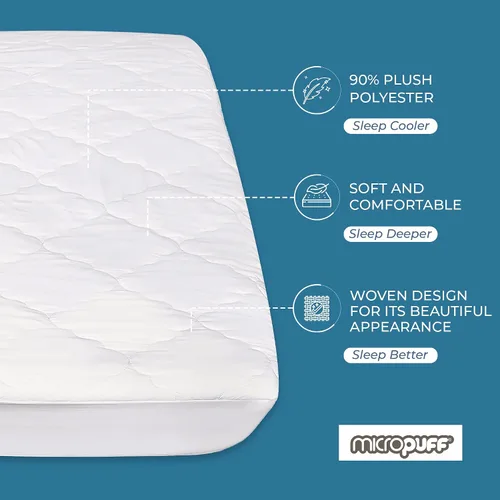 Vista 2 de Mastertex Micropuff Down Alternative - Protector de colchón