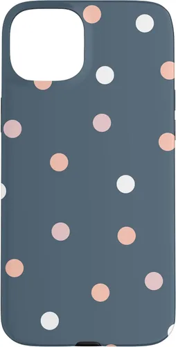 Vista 8 de iPhone 16 Polka Dot Gris Pastel Colorido, Mujeres Y Niñas Funda De Lunares