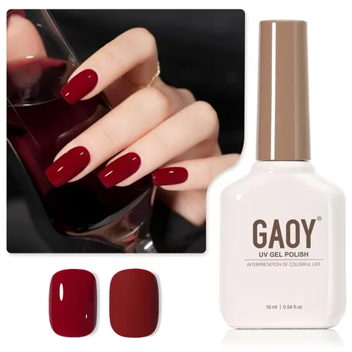 Vista 39 de GAOY - Esmalte de uñas de gel marrón, 16ml de esmalte de gel para quitar por remojo, curado con luz UV para arte de uñas, manicura DIY en casa, 2088