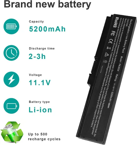 Vista 3 de Fancy Buying PABAS228 - Batería para portátil Toshiba Satellite T100 Serie T110 Satélite T110-00D Satélite T110-107 Satélite T110-10J Satélite