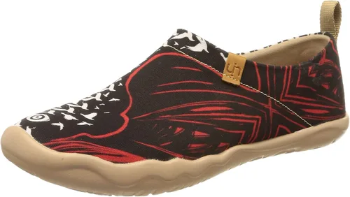Vista 81 de UIN Mocasines casuales para mujer, de viaje, pintados, para caminar, ligeros, cómodos, de lona, tenis de moda