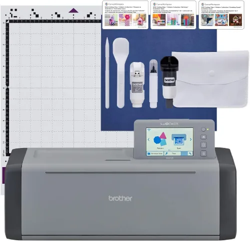 Vista 5 de Brother ScanNCut SDX125EGY Máquina de corte electrónica DIY con escáner Plus CADXDUFFLEG bolsa de lona