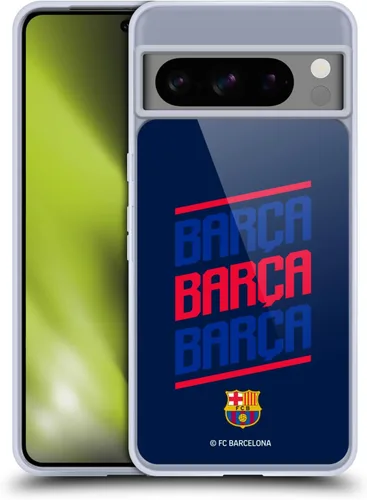 Vista 9 de Head Case Designs Funda de gel con licencia oficial del FC Barcelona Barca Crest Graphics [protección de grado militar] compatible con Google Pixel