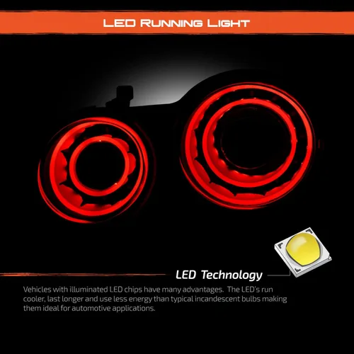 Vista 3 de AKKON - Compatible con 2009-2017 GTR GT-R R35 Sport Coupé 2 puertas LED negras luces traseras conductor+pasajero con freno de estacionamiento