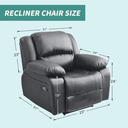 Vista 6 de YEMYHOM Funda elástica de 4 piezas para silla reclinable de jacquard con bolsillo lateral, antideslizante, ajustable, protector de muebles con parte