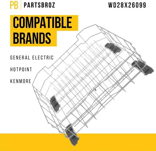 Vista 2 de PartsBroz WD28X26099 - Conjunto de escurridor inferior compatible con lavavajillas General Electric Hotpoint - Reemplaza WD28X34744 AP6980564