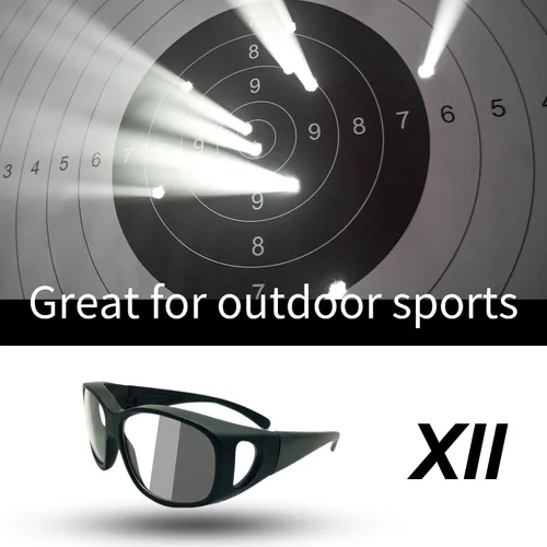 Vista 4 de XII WY Gafas de sol de seguridad para hombres y mujeres, gafas tácticas airsoft para tiro y deportes extremos ANSI Z87.1+ y clasificación CE