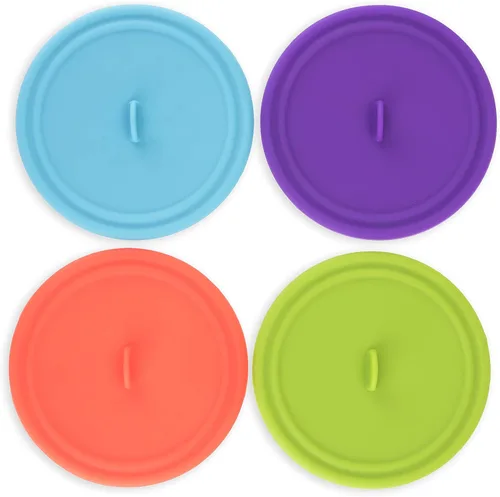 Vista 9 de True Platos de aperitivo de vidrio de bambú, cubiertas para tazas, cubiertas de madera para copas de vino, platos de cóctel para vino, accesorios