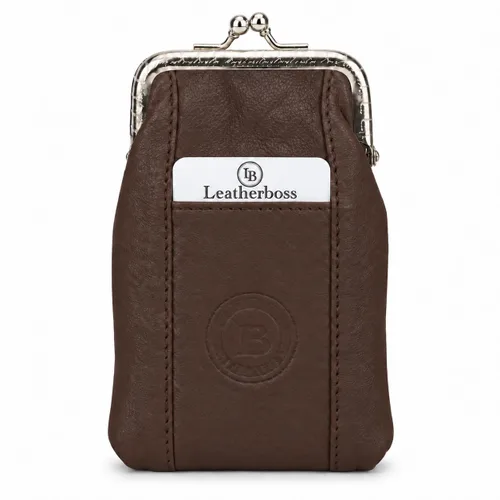 Vista 26 de Funda para cajetilla de cigarrillos de cuero con bolsillo para mechero, regular o 100 unidades, de Leatherboss (negro)