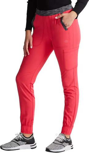 Vista 6 de Dickies Dynamix DK186 - Pantalón médico para mujer, tiro natural, pierna cónica, Mélange Jogger