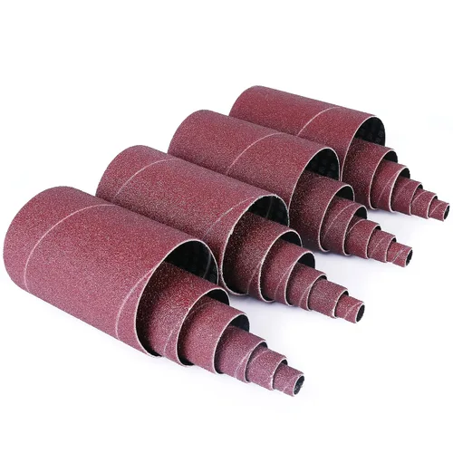 Vista 7 de LotFancy 24 piezas de fundas para lijadora de husillo, fundas de lijado de grano 60, abrasivo de óxido de aluminio, longitud de 4-1/2”, 4 piezas