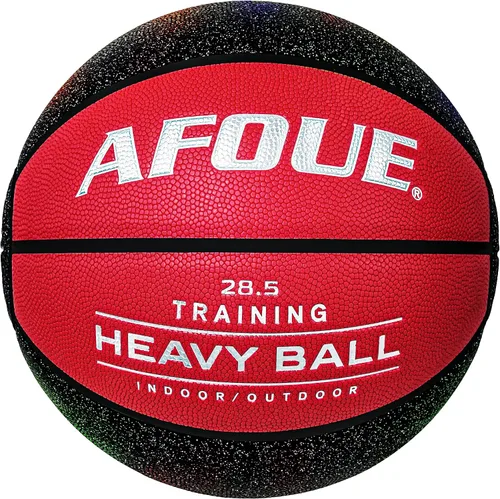 Vista 13 de Quality Faux Leather Heavy Training Basketball 29.5/28.5" Size 7/6 Negro estrellado