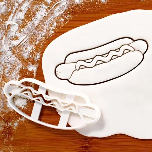 Vista 2 de Cortador de galletas Hot Dog, 1 pieza - Bakerlogy