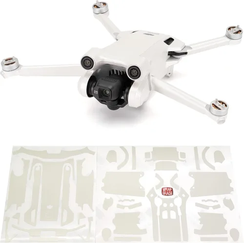 Vista 6 de WRAPGRADE Pegatinas de piel compatibles con DJI Mini 3 Pro Unidad principal (verde militar)