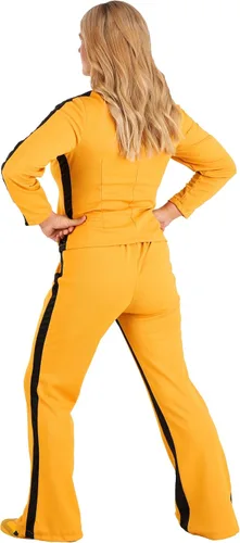 Vista 3 de Disfraz de Halloween de Kill Bill para adultos, disfraz de Beatrix Kiddo Kung-Fu para mujer