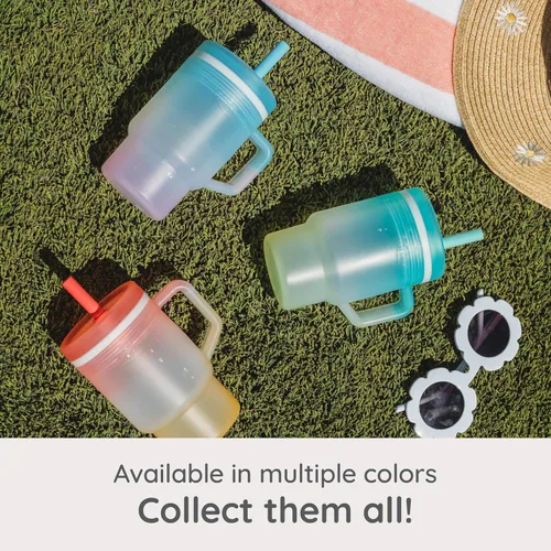 Vista 4 de Infantino My 1st Tumbler Silicone Sippy Cup, Limelight, Straw Cup, 9 Ounces (Pack of 6)