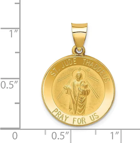 Vista 3 de Collar con colgante de medalla de San Judas Tadeo de San Judas de San Judas Patrón San Tadeo joyería fina religiosa para mujeres regalos para ella